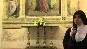Madre Sara, la badessa del monastero di Sant'Agnese